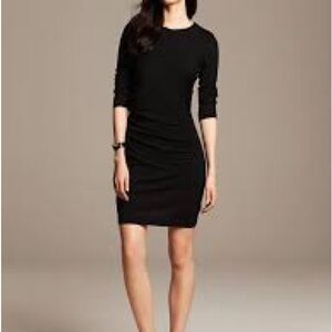 Banana Republic Black Long Sleeve Dress